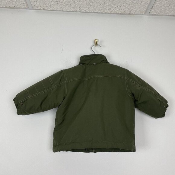 Greendog Baby Toddler  18 Month Olive Green Dino Jacket Coat Missing Good - Picture 6 of 7